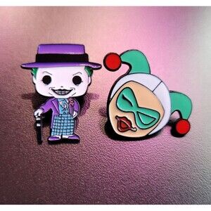 harley‎ quinn and the Joker enamel pin set marvel